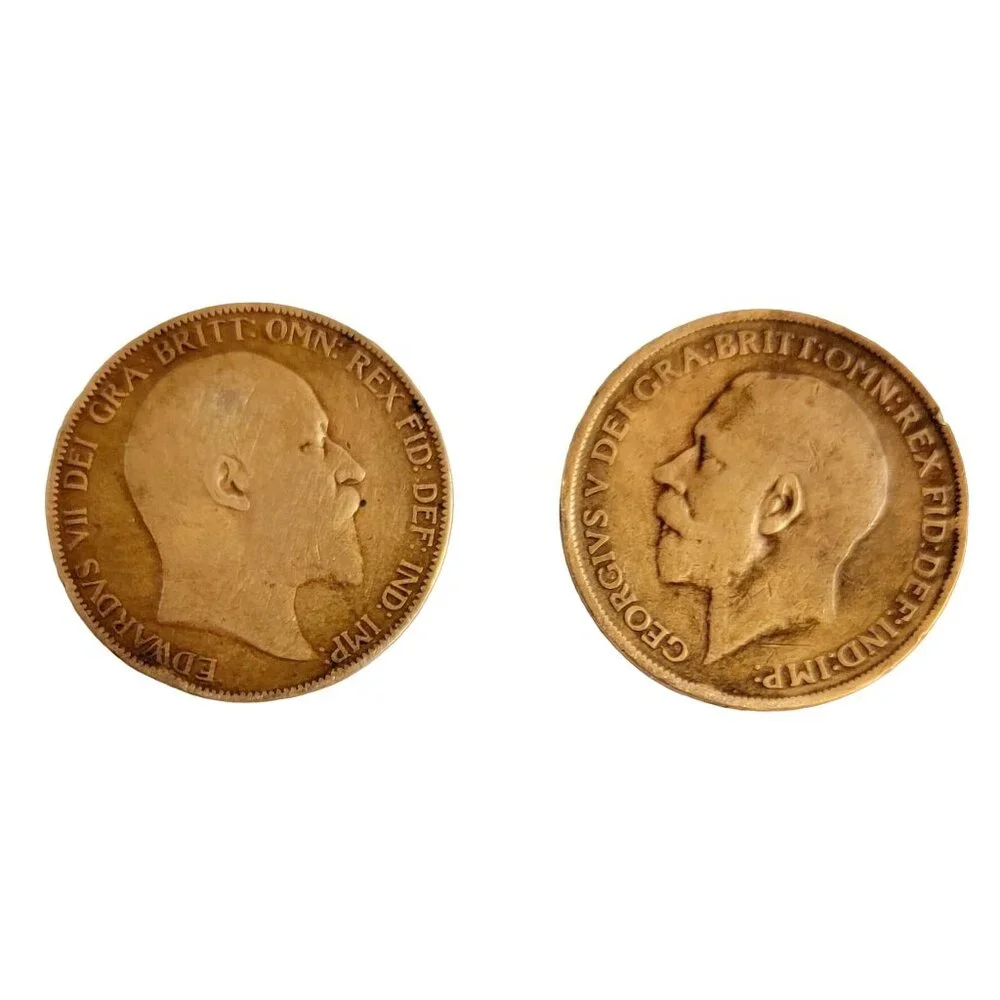 Lot Of 12 Bronze English Pennies 1901 Oldest 1921 Youngest - Picture 6 of 14